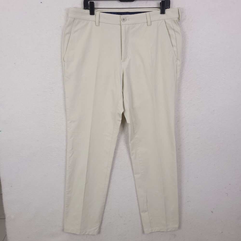 Vineyard Vines Performance Chinos Mens 35x32 Beige On-The-Go Pants 1P001094